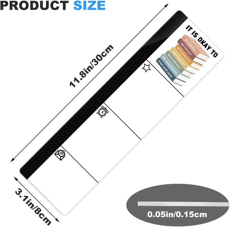 HTBIG Computer Monitor Memo Board Inspirational It is Okay to Logo Decor Monitor Message Board Sticky Notes Office Desk Accessories for Send Family Members Office Friends and Colleagues Gifts - Image 3